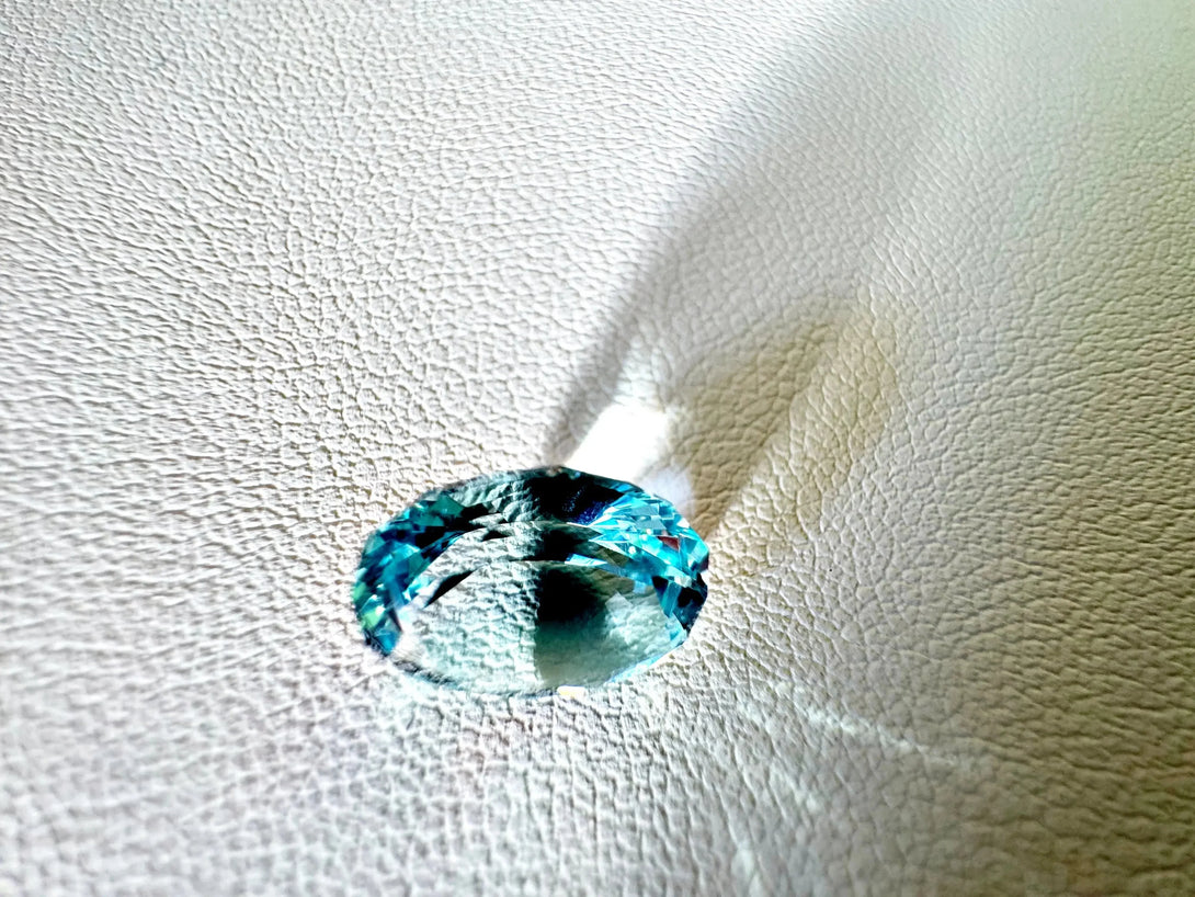 "Brilliance in Blue — 2.96 ct Natural Aquamarine Elegance | MOZAMBIQUE - LUVICI GEMS INTERNATIONAL"