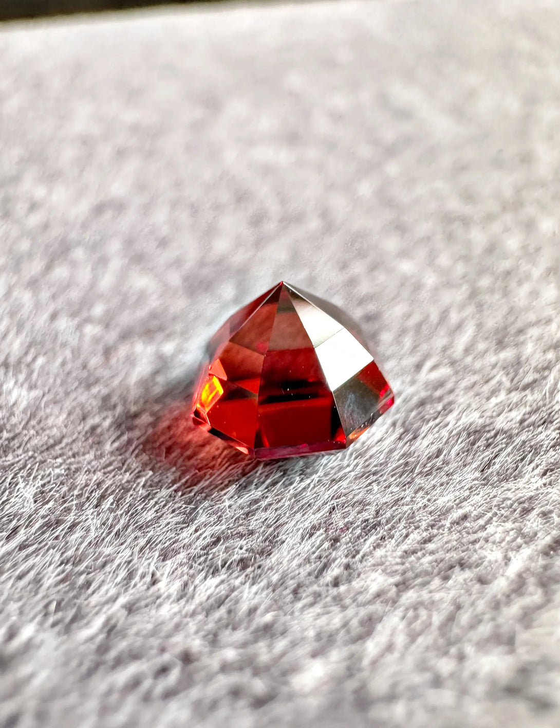 The Flame of Umba – A Fiery Malaia Garnet Octagon 2.45ct - LUVICI GEMS INTERNATIONAL