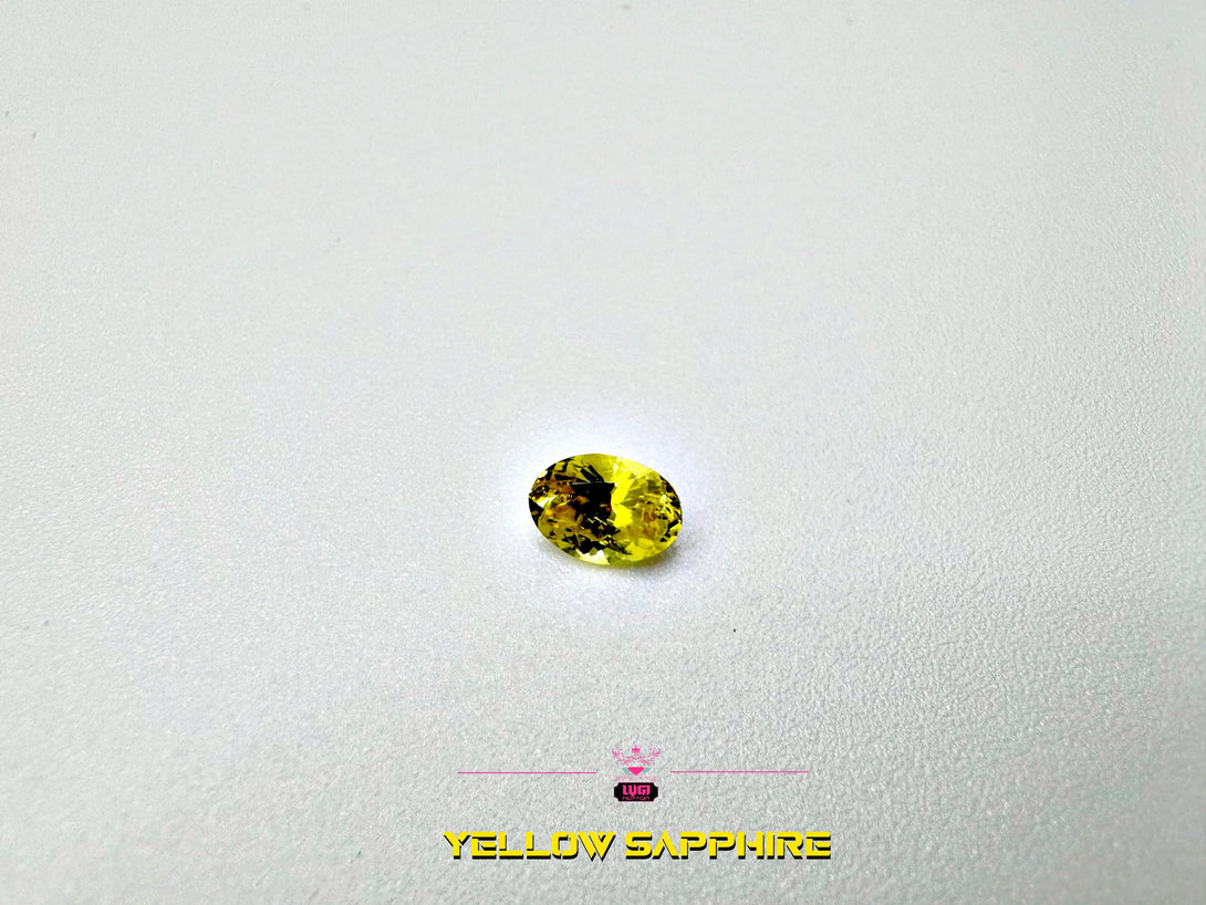 The Oval Canary | 0.7ct Oval Sapphire - LUVICI GEMS INTERNATIONAL