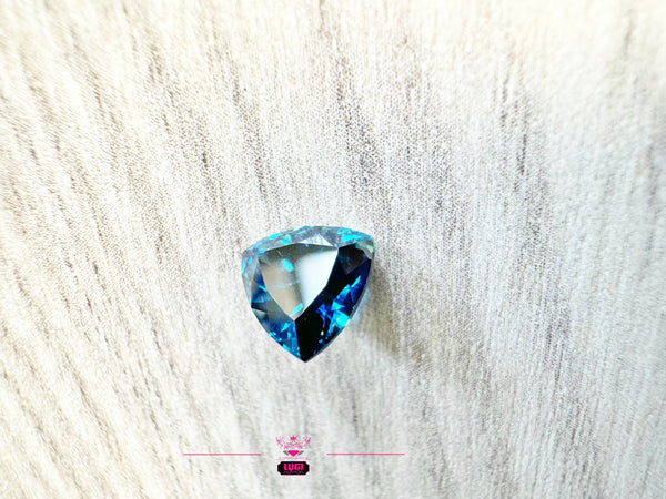 RARE INK BLUE 1.46CT SAPPHIRE TRILLIANT | GARBA TULLA,KENYA - LUVICI GEMS INTERNATIONAL