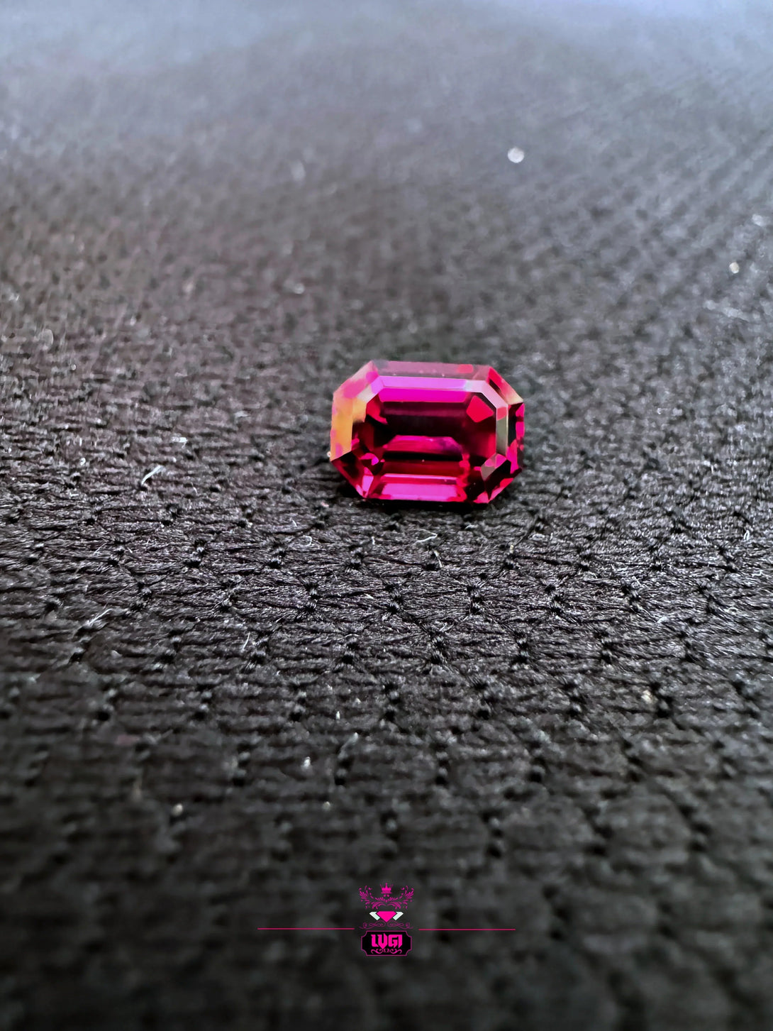 1.96 ct Magenta Rhodolite from Kangala | Neon Violetish Red - LUVICI GEMS INTERNATIONAL