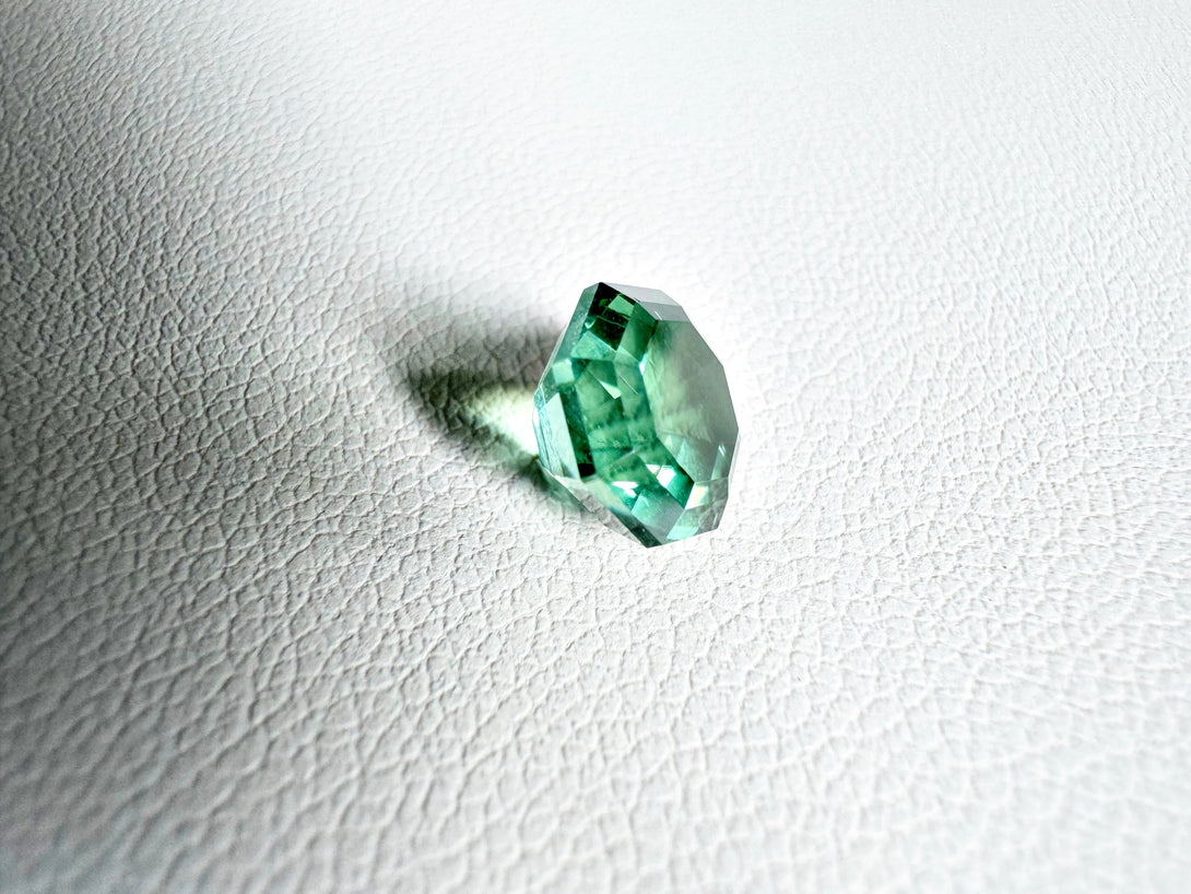 2.38 ct Seafoam Bluish Green tourmaline | Born of nature's Odyssey - LUVICI GEMS INTERNATIONAL
