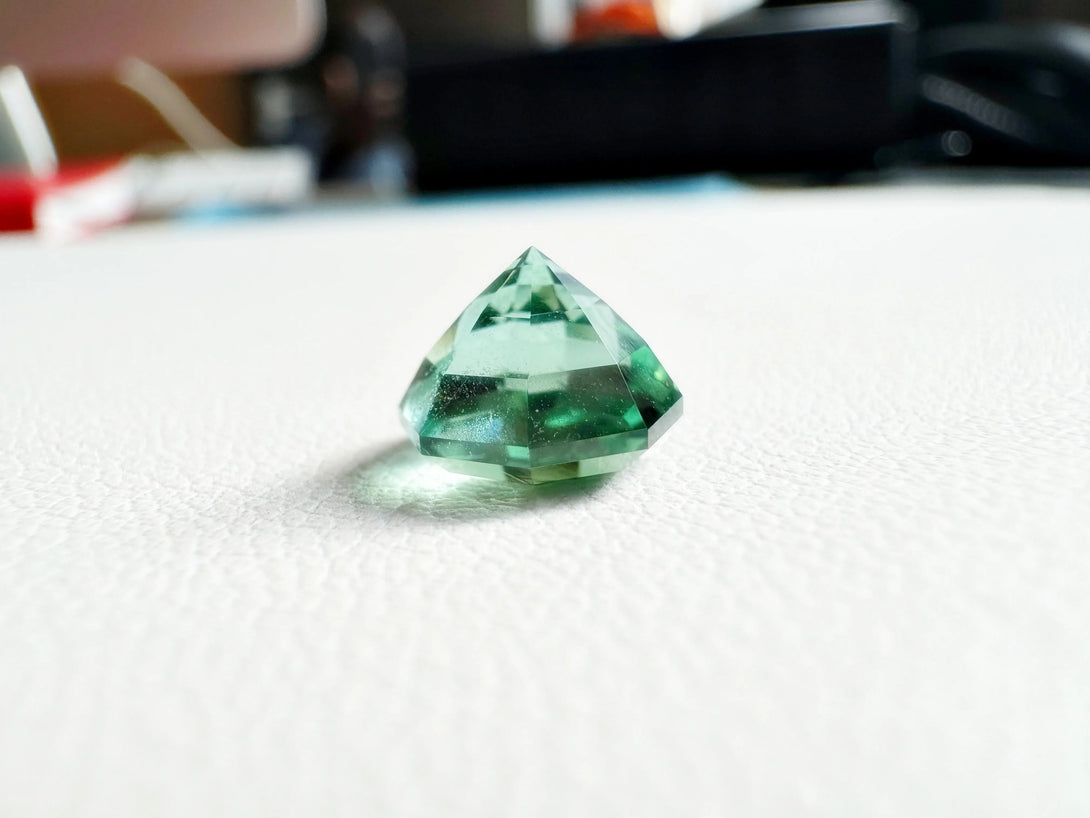 2.38 ct Seafoam Bluish Green tourmaline | Born of nature's Odyssey - LUVICI GEMS INTERNATIONAL