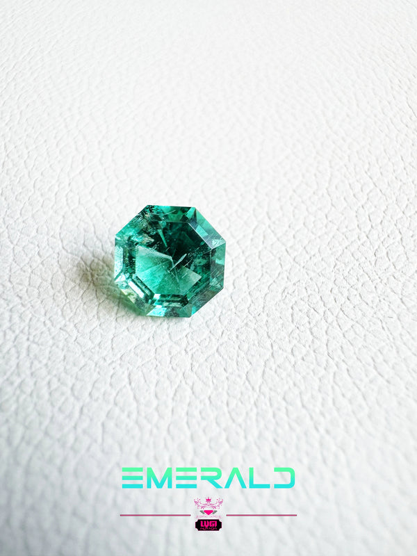 Turquoise whispers from Seba boru | 0.65ct Octagon Emerald - LUVICI GEMS INTERNATIONAL
