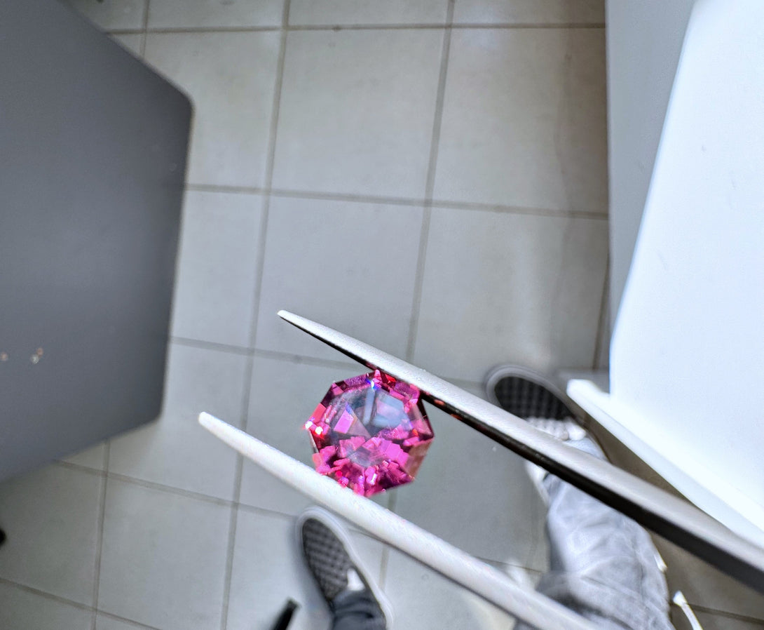 2.90 ct Tanga Octagon Rhodolite | A Tanzanian Luminescence - LUVICI GEMS INTERNATIONAL