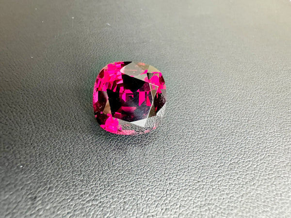 18.44ct Tanga Rhodolite Cushion Garnet | A Rhapsody in Raspberry - LUVICI GEMS INTERNATIONAL