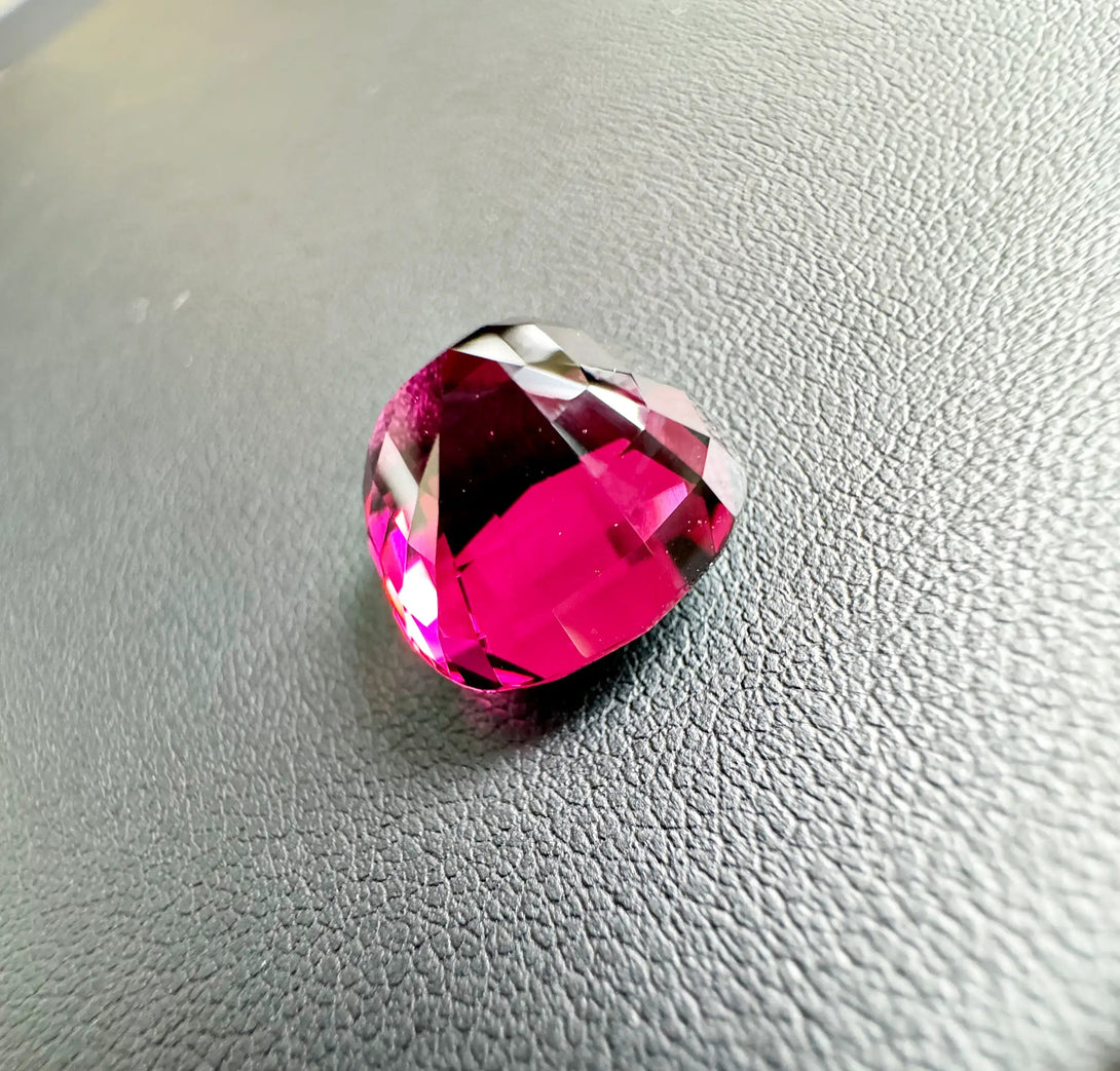18.44ct Tanga Rhodolite Cushion Garnet | A Rhapsody in Raspberry - LUVICI GEMS INTERNATIONAL