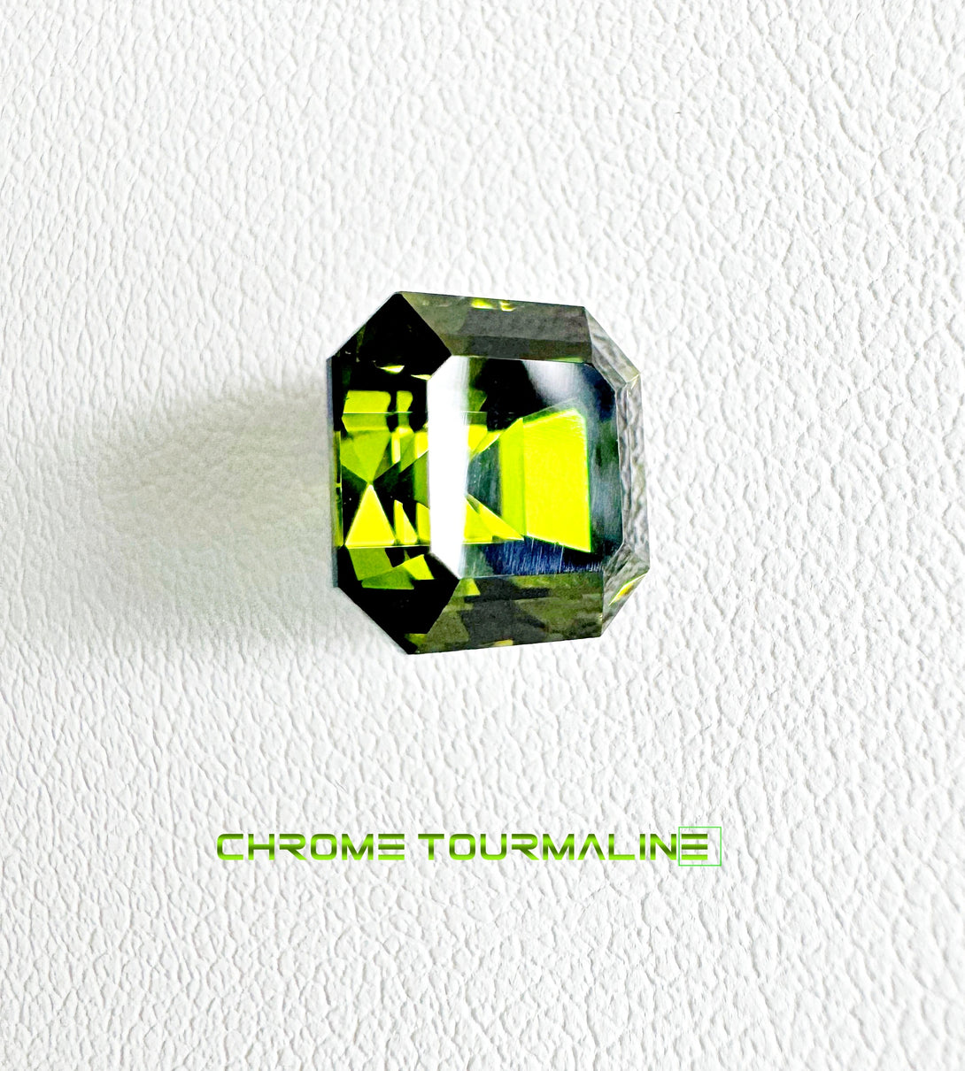 3.76 CT CHROME TOURMALINE | ASSCHER CUT MASTERPIECE - LUVICI GEMS INTERNATIONAL