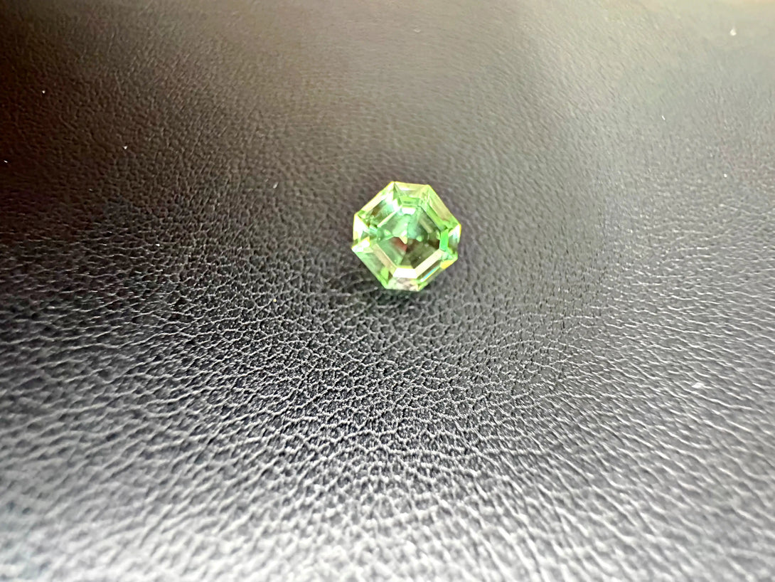 Grossular Garnet 1.21ct Asscher | The Mint Hall of Mirrors Promise - LUVICI GEMS INTERNATIONAL