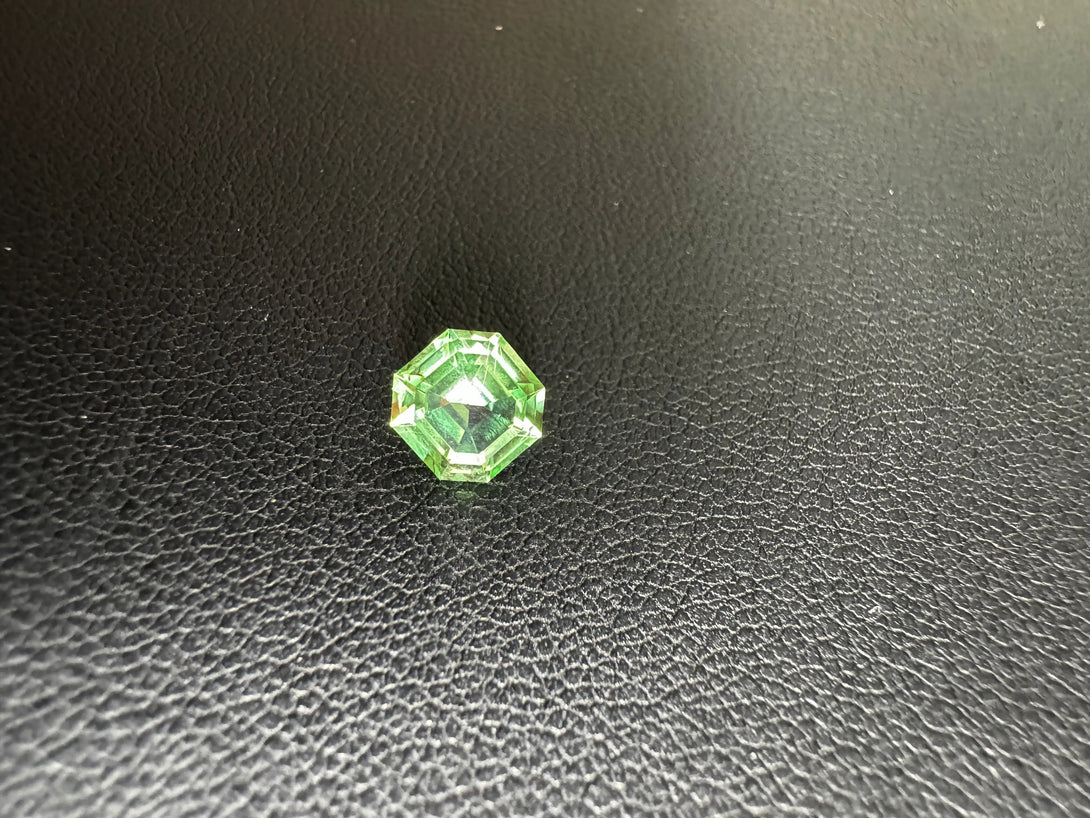Grossular Garnet 1.21ct Asscher | The Mint Hall of Mirrors Promise - LUVICI GEMS INTERNATIONAL