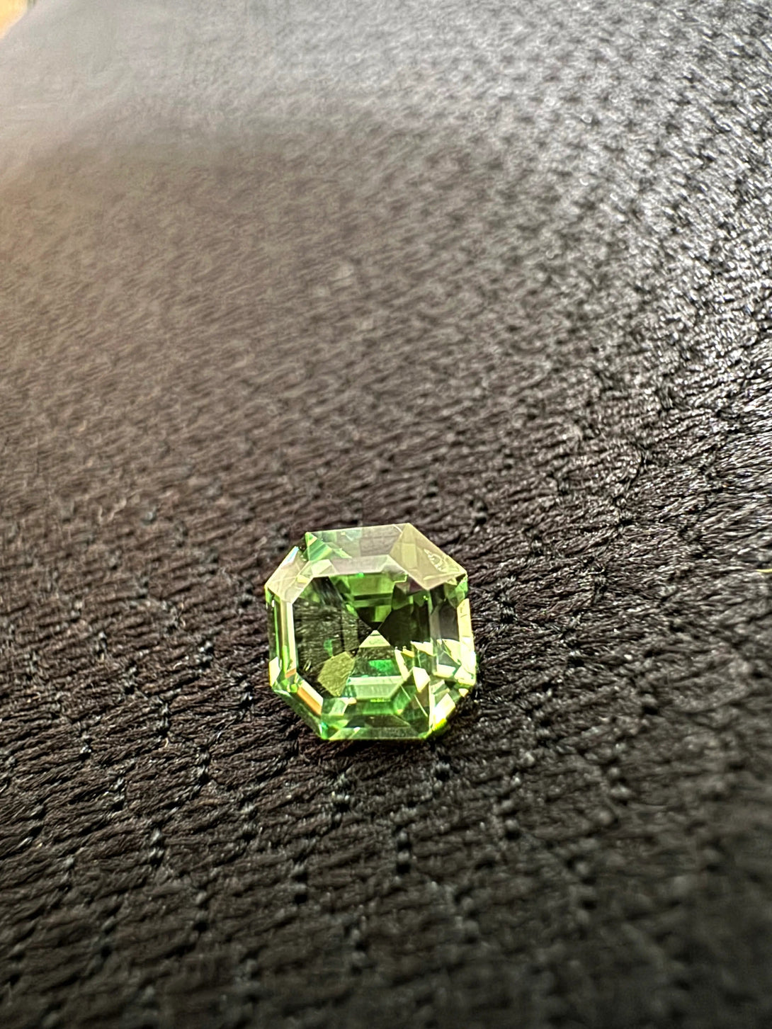 Grossular Garnet 1.21ct Asscher | The Mint Hall of Mirrors Promise - LUVICI GEMS INTERNATIONAL