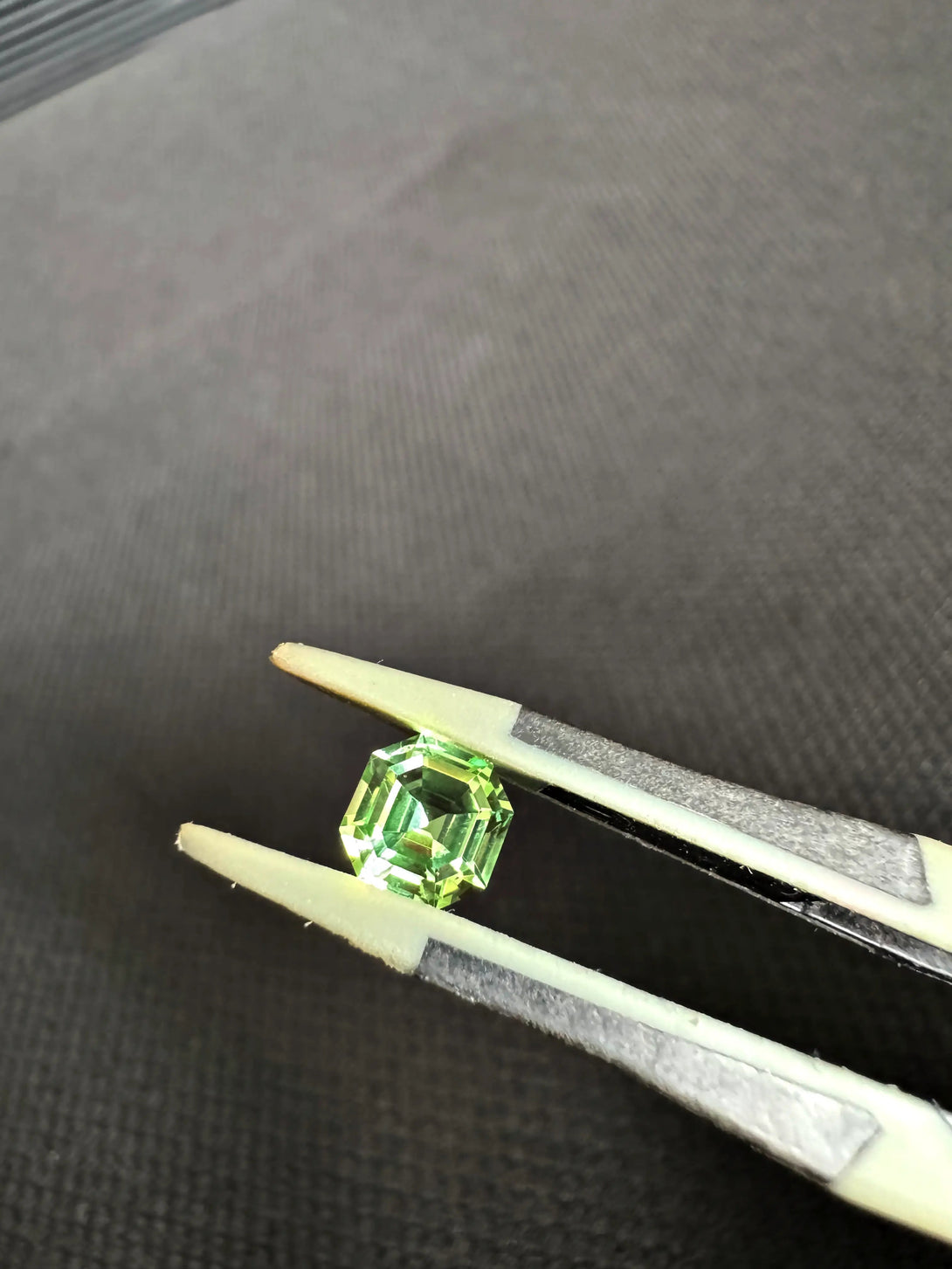 Grossular Garnet 1.21ct Asscher | The Mint Hall of Mirrors Promise - LUVICI GEMS INTERNATIONAL