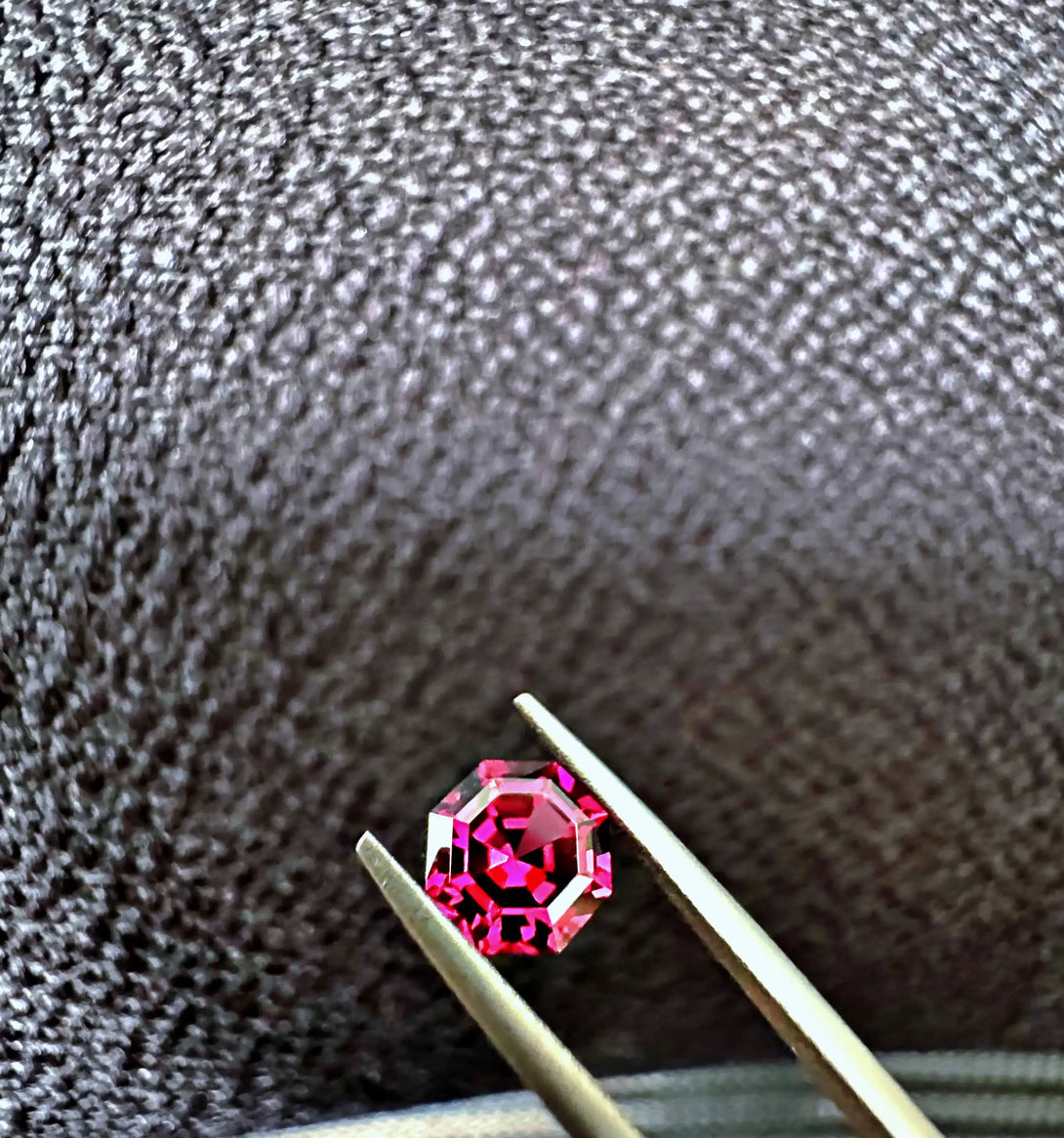1.3 ct Rhodolite Umbalite Garnet | Beauty in Pink | The Magenta Bloom - LUVICI GEMS INTERNATIONAL