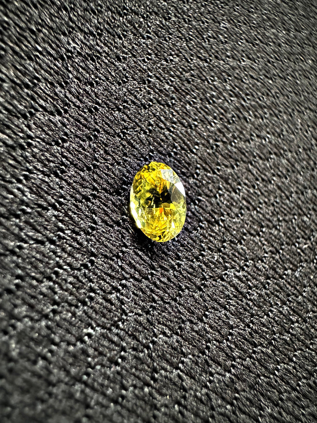 The Oval Canary | 0.7ct Oval Sapphire - LUVICI GEMS INTERNATIONAL