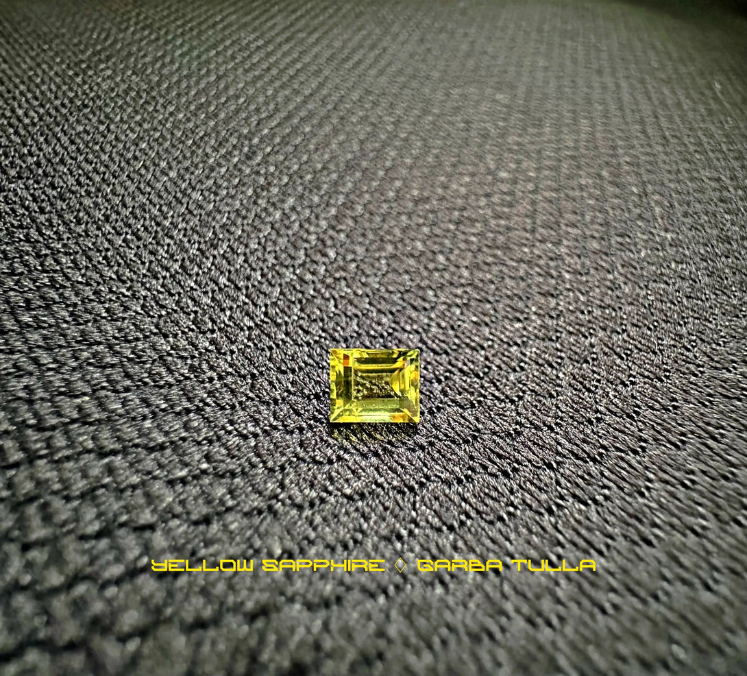 The Canary |Yellow Baguette Sapphire Sqaure 0.57ct - LUVICI GEMS INTERNATIONAL