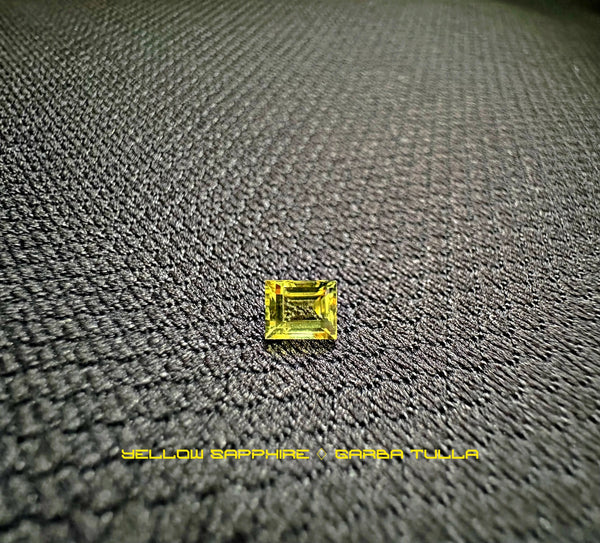 The Canary |Yellow Baguette Sapphire Sqaure 0.57ct - LUVICI GEMS INTERNATIONAL