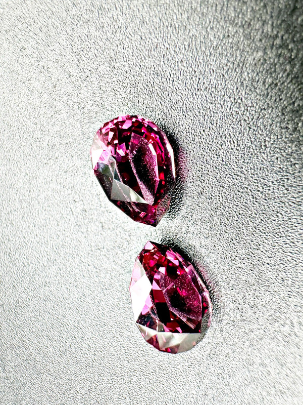 PLUM & ROSE SYMPHONY | FREEFORM PURPLE PINK PEAR RHODOLITE 7.54 CTW - LUVICI GEMS INTERNATIONAL