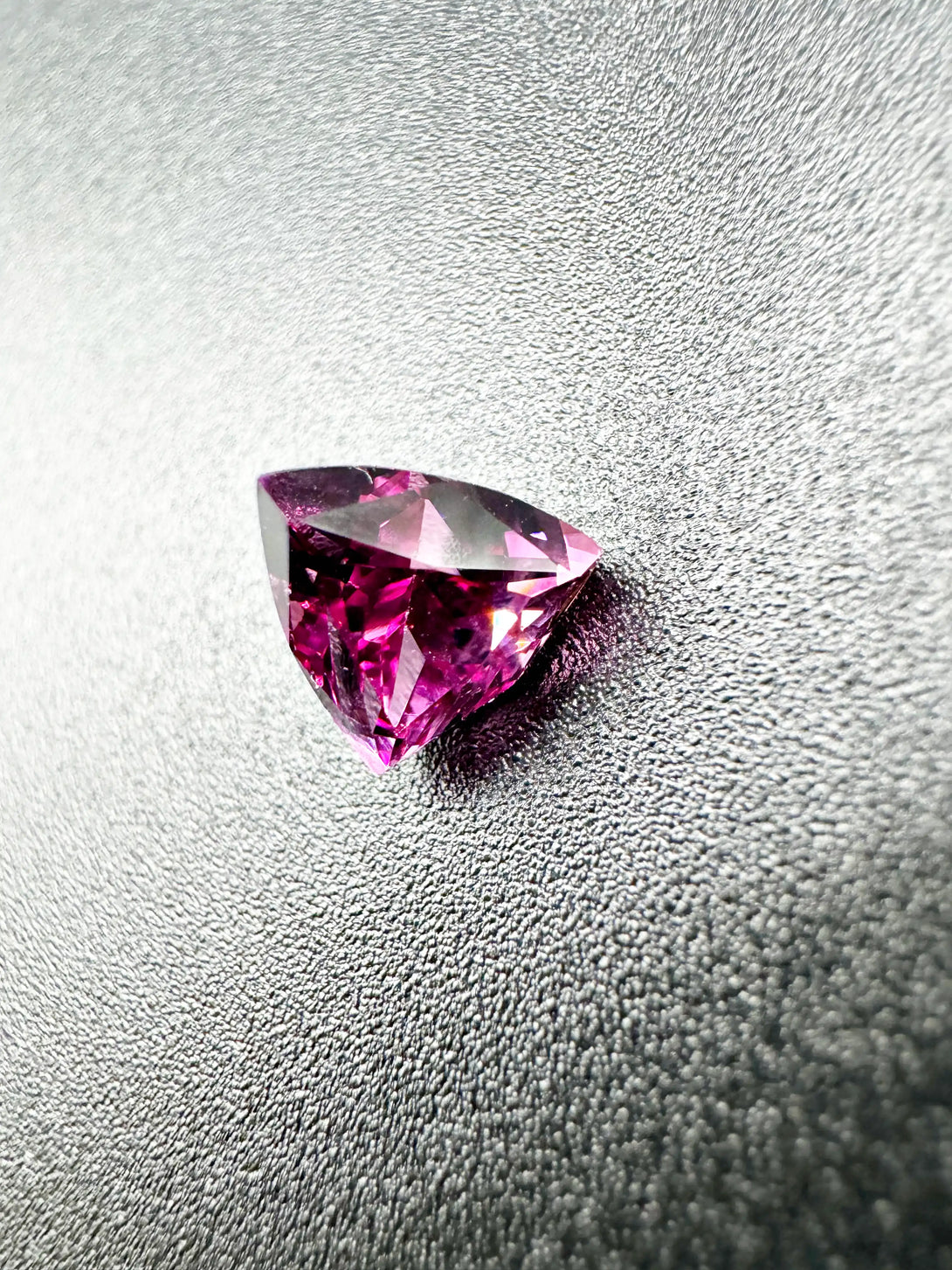 Heavenly Brilliance | 2.51 ct Rhodolite Garnet Trilliant - LUVICI GEMS INTERNATIONAL