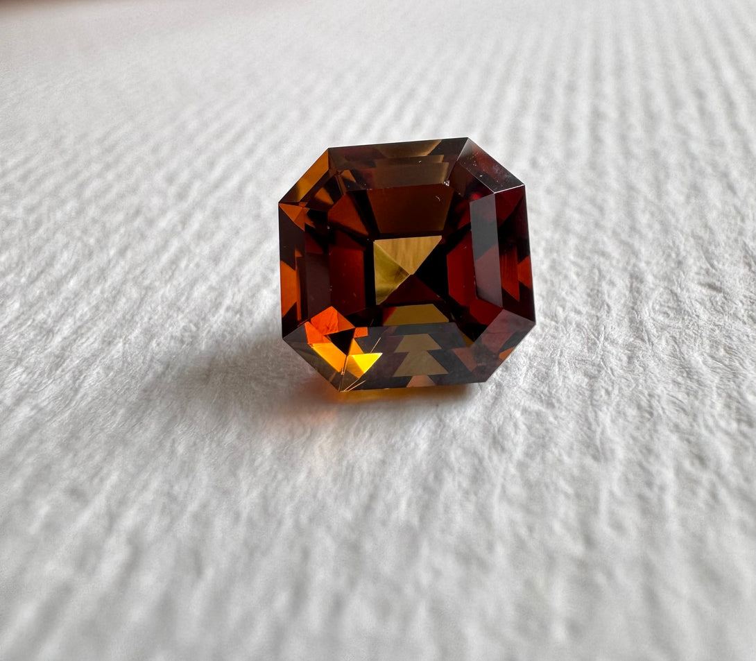 The Cognac Gem | 2.81 ct Dravite Tourmaline Asscher Cut - LUVICI GEMS INTERNATIONAL