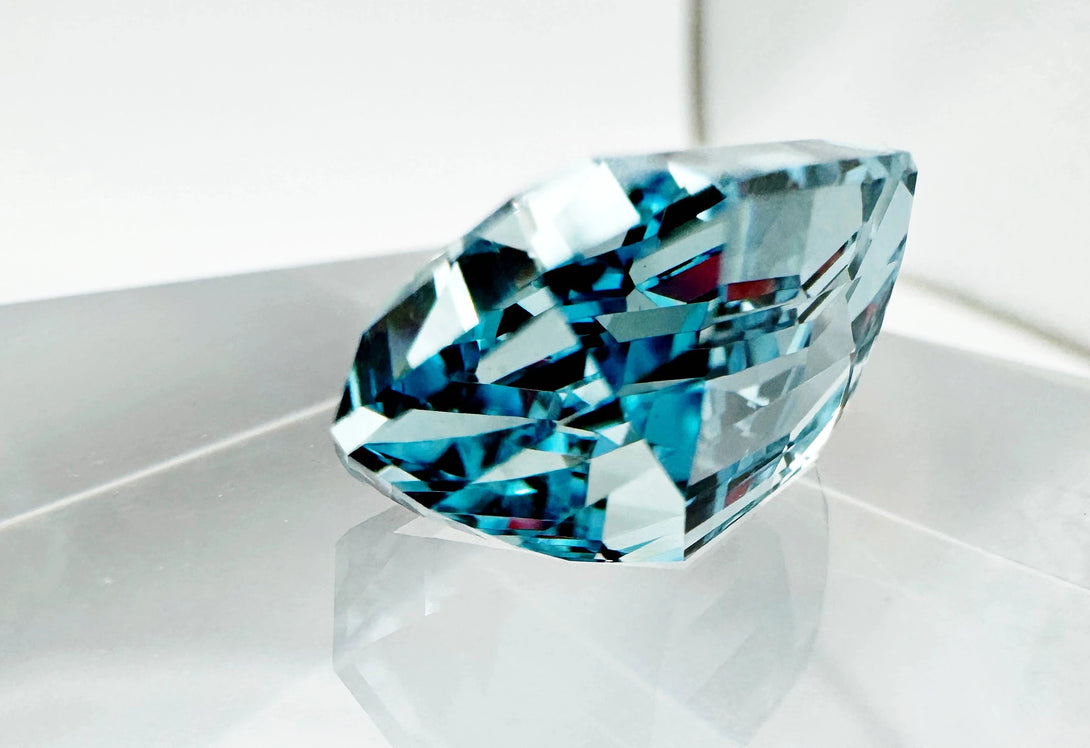 Sky Blue Azuréen Aquamarine 20.93ct | An ode to the mines of Nampula LUVICI GEMS INTERNATIONAL
