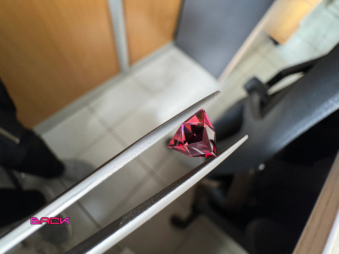 The Mahenge Amaranth Wonder | 3.04 ctw Icosahedral Malaia Garnets - LUVICI GEMS INTERNATIONAL