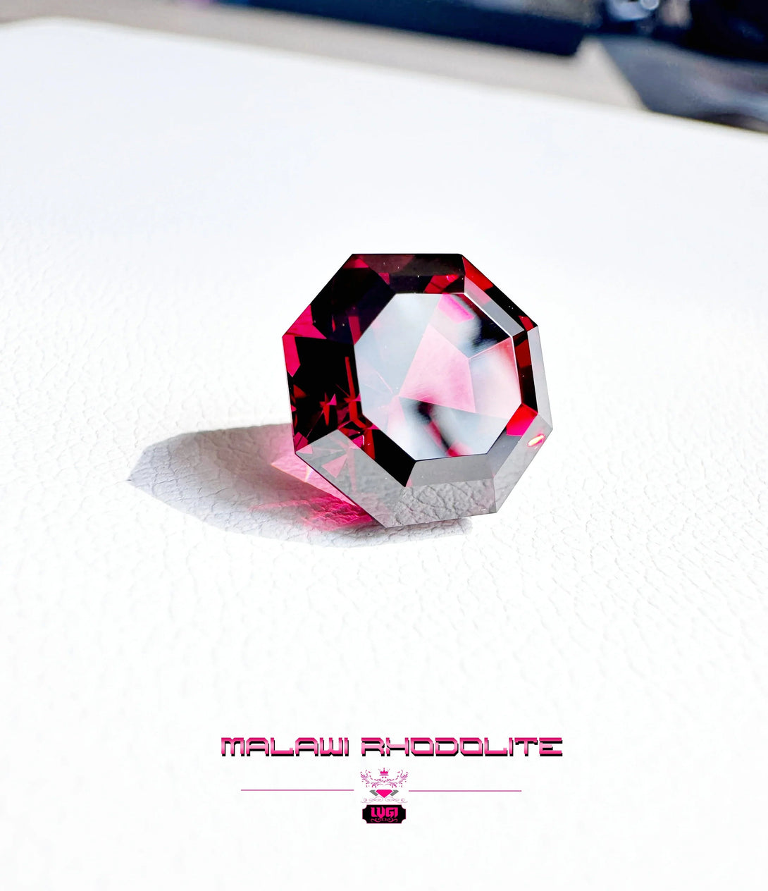 Malawi Octagon Rhodolite - 6.16ct - LUVICI GEMS INTERNATIONAL