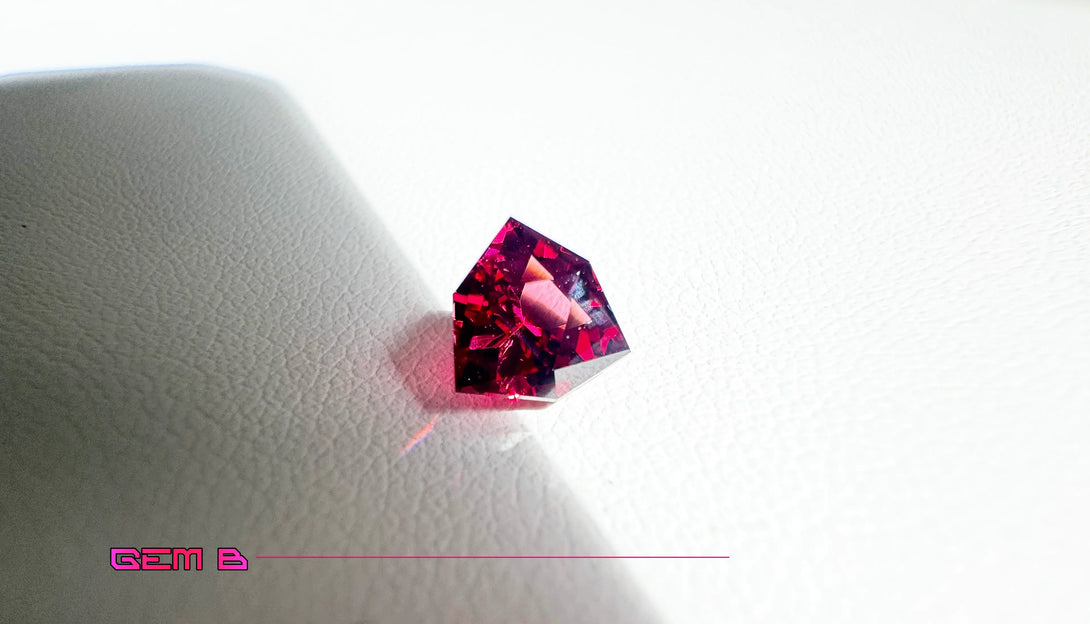 The Mahenge Amaranth Wonder | 3.04 ctw Icosahedral Malaia Garnets - LUVICI GEMS INTERNATIONAL